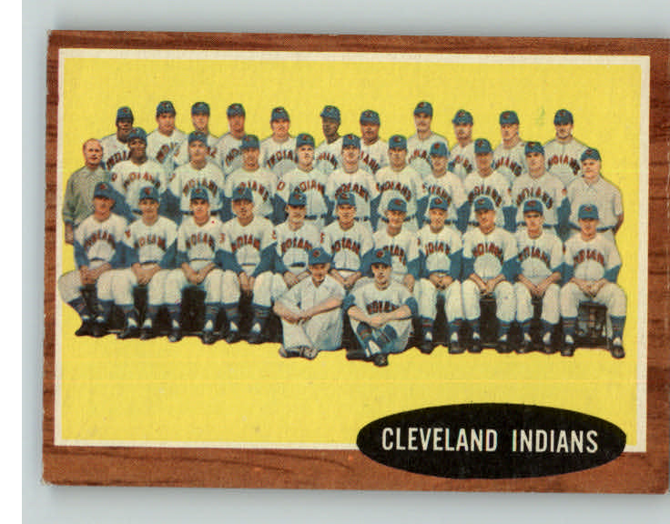 1962 Topps Baseball #537 Cleveland Indians Team EX-MT 392726
