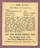 1948 Bowman Baseball #001 Bob Elliott Braves VG-EX 392833