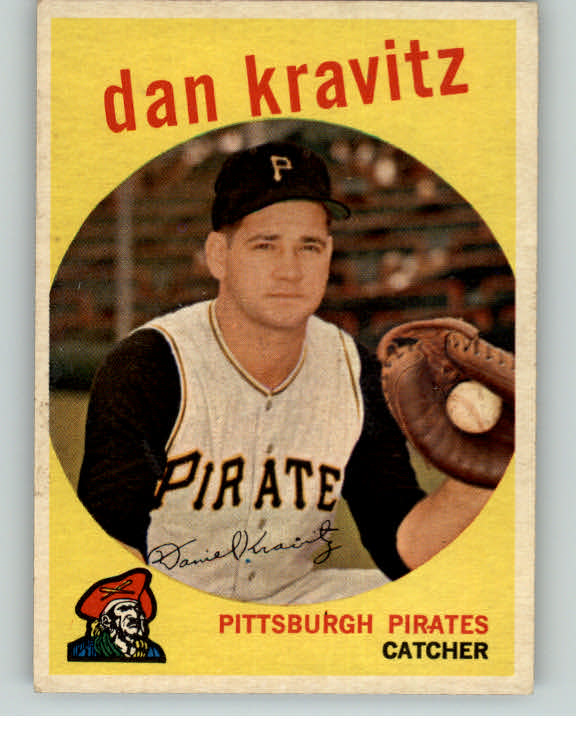 1959 Topps Baseball #536 Danny Kravitz Pirates EX-MT 392911