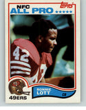 1982 Topps Football #486 Ronnie Lott 49ers VG-EX 393010