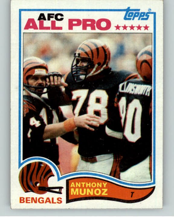1982 Topps Football #051 Anthony Munoz Bengals EX-MT 393048