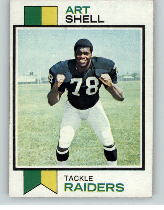 1973 Topps Football #077 Art Shell Raiders EX-MT 393051