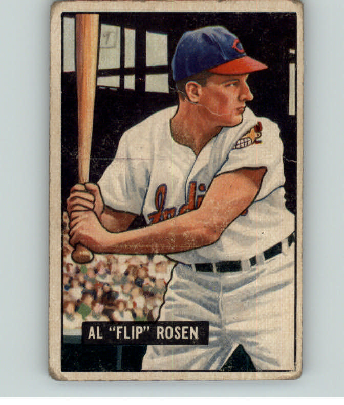 1951 Bowman Baseball #187 Al Rosen Indians VG 393105