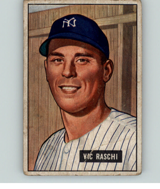 1951 Bowman Baseball #025 Vic Raschi Yankees VG 393107
