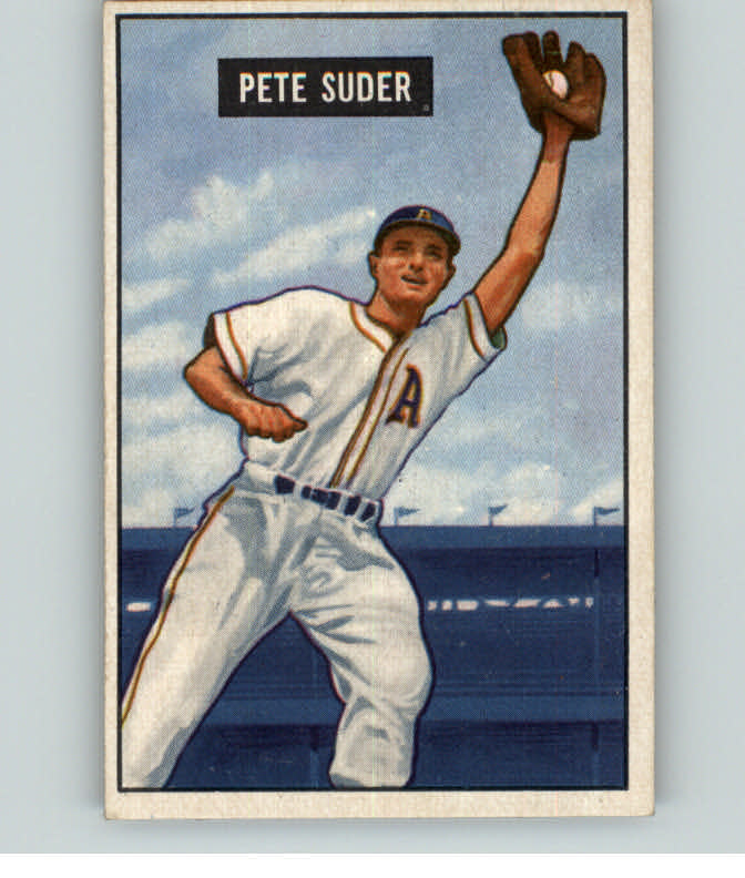 1951 Bowman Baseball #154 Pete Suder A's EX-MT 393113