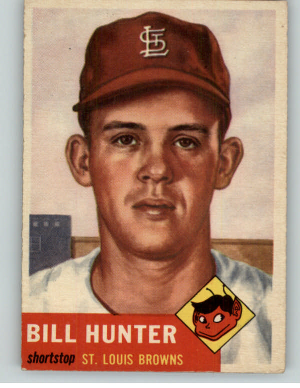 1953 Topps Baseball #166 Billy Hunter Browns VG-EX 393578
