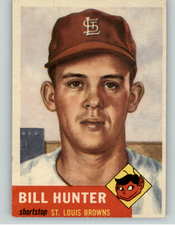 1953 Topps Baseball #166 Billy Hunter Browns EX-MT 393664