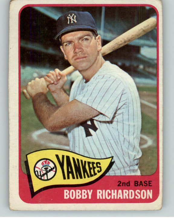 1965 Topps Baseball #115 Bobby Richardson Yankees VG 394105
