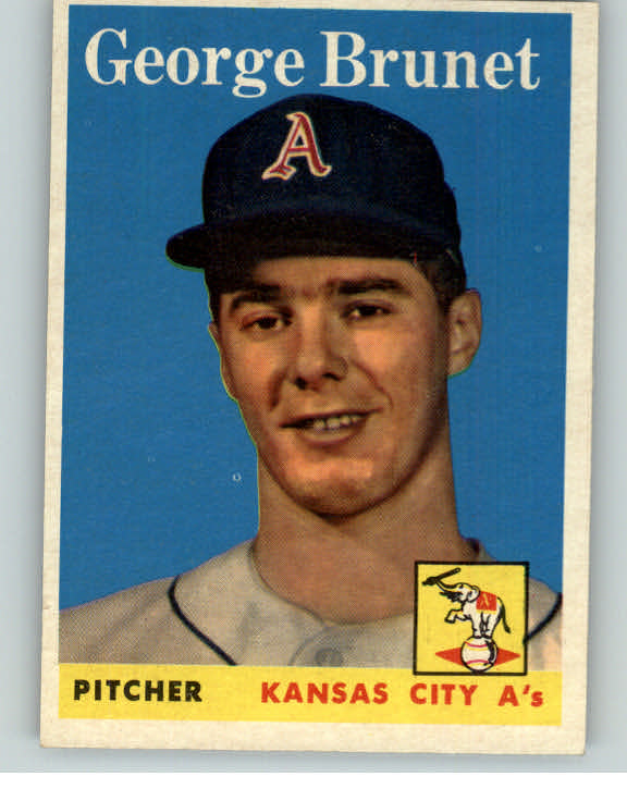 1958 Topps Baseball #139 George Brunet A's EX-MT/NR-MT 394236