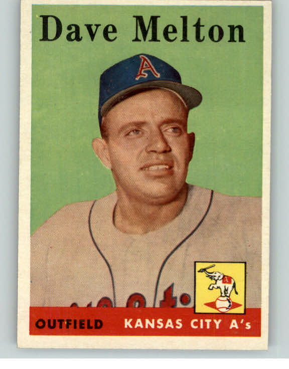 1958 Topps Baseball #391 Dave Melton A's EX-MT/NR-MT 394274