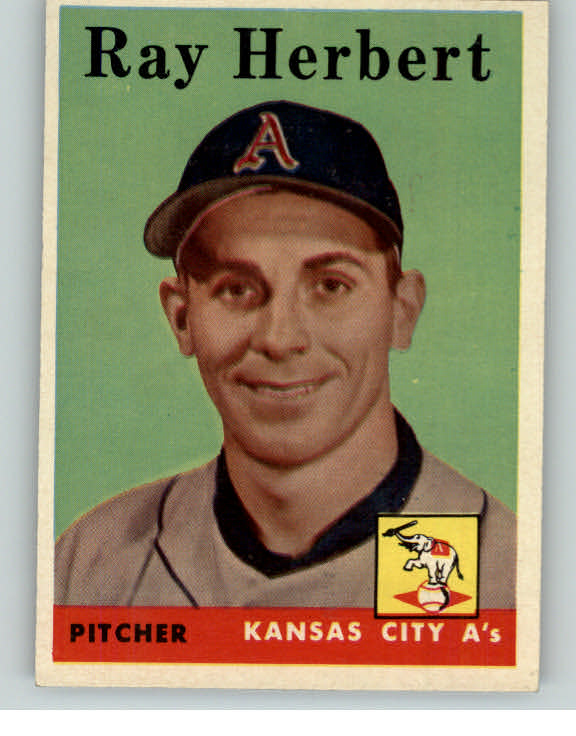 1958 Topps Baseball #379 Ray Herbert A's EX-MT/NR-MT 394280