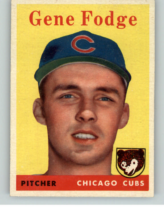 1958 Topps Baseball #449 Gene Fodge Cubs EX-MT/NR-MT 394285