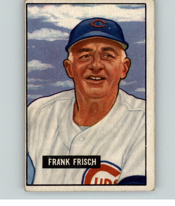 1951 Bowman Baseball #282 Frank Frisch Cubs VG-EX 394542