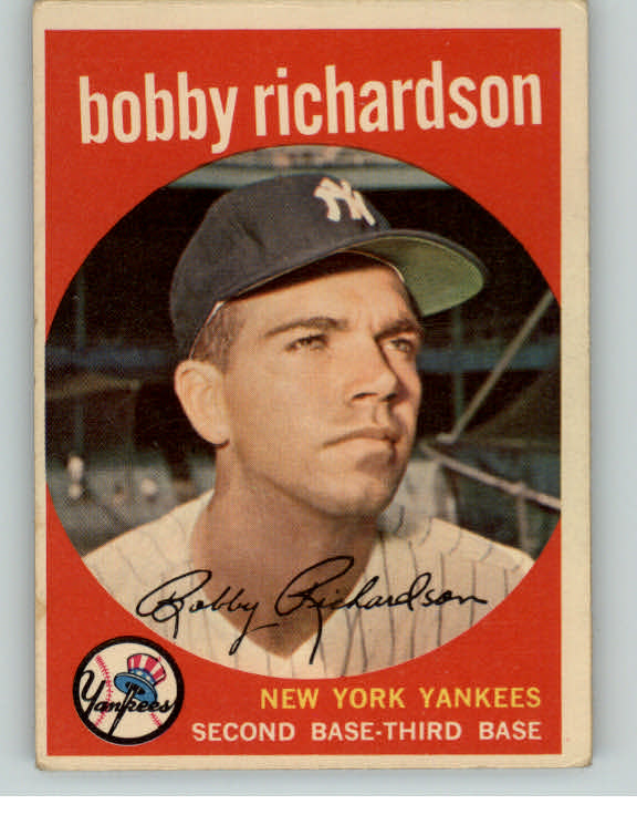 1959 Topps Baseball #076 Bobby Richardson Yankees VG-EX 395398