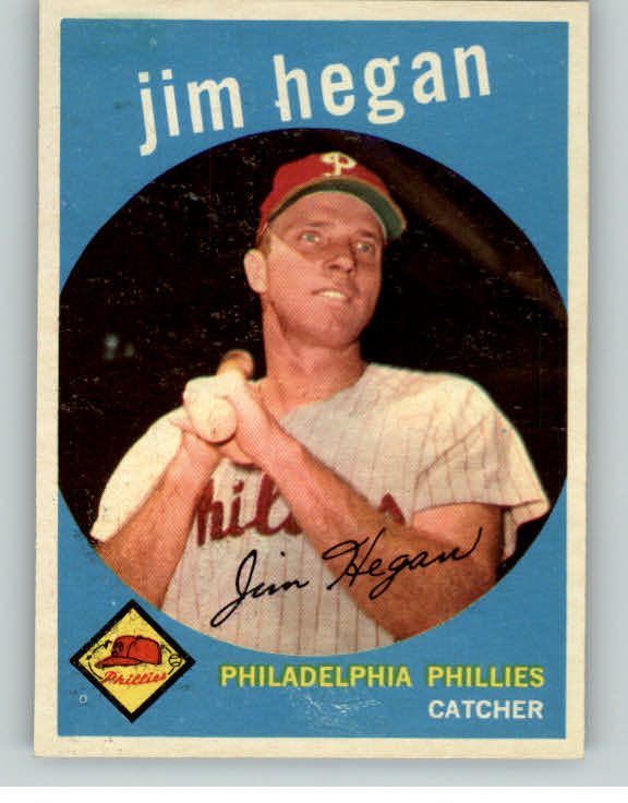 1959 Topps Baseball #372 Jim Hegan Phillies EX-MT 395728
