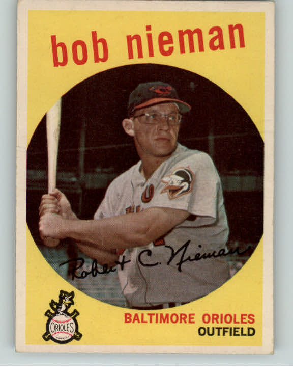 1959 Topps Baseball #375 Bob Nieman Orioles EX-MT 395730
