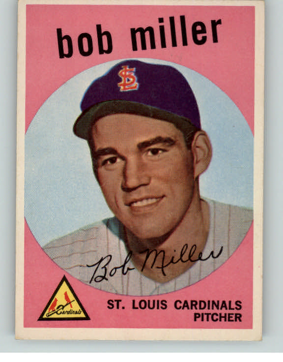 1959 Topps Baseball #379 Bob Miller Cardinals EX-MT 395732