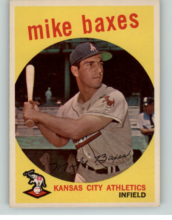1959 Topps Baseball #381 Mike Baxes A's EX-MT 395733