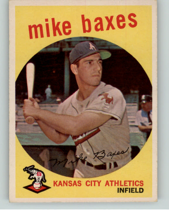 1959 Topps Baseball #381 Mike Baxes A's EX-MT 395734