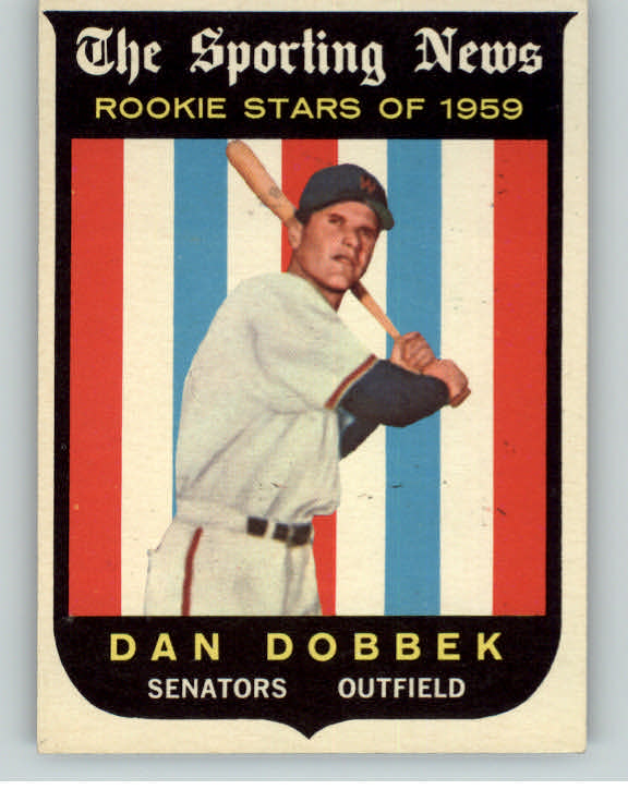 1959 Topps Baseball #124 Dan Dobbek Senators NR-MT 395812