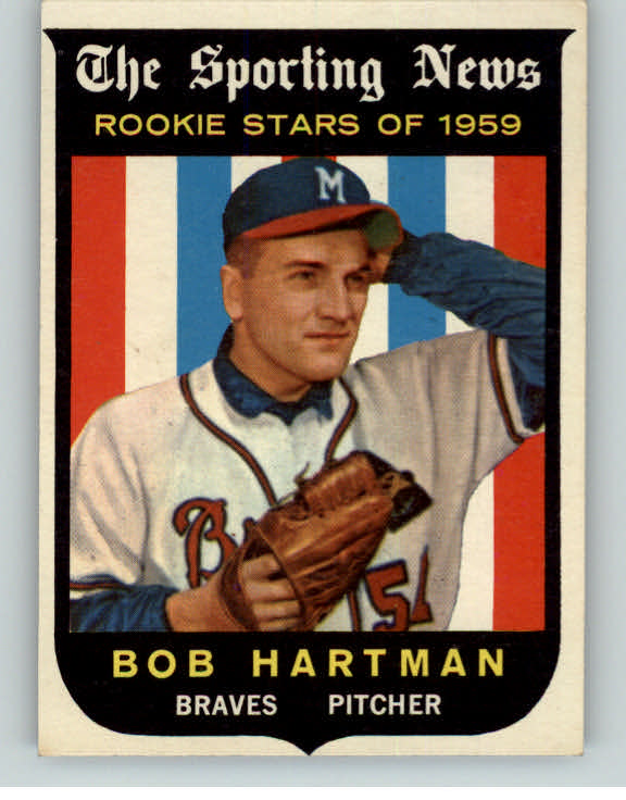 1959 Topps Baseball #128 Bob Hartman Braves NR-MT 395814