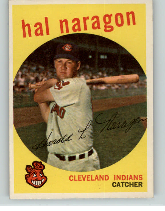 1959 Topps Baseball #376 Hal Naragon Indians NR-MT 395845
