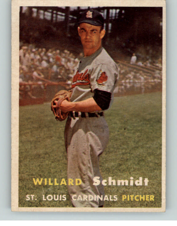 1957 Topps Baseball #206 Willard Schmidt Cardinals EX-MT 395884