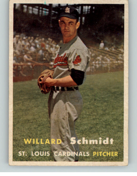 1957 Topps Baseball #206 Willard Schmidt Cardinals EX-MT 395885