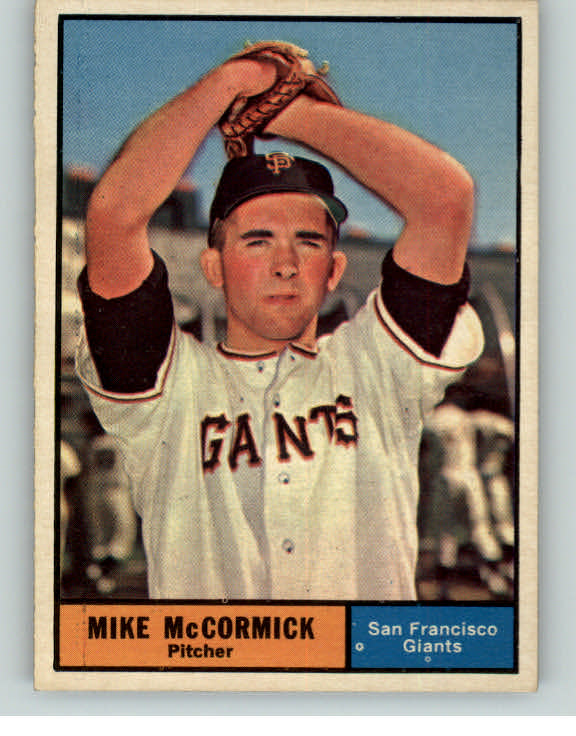1961 Topps Baseball #305 Mike McCormick Giants EX-MT/NR-MT 396043
