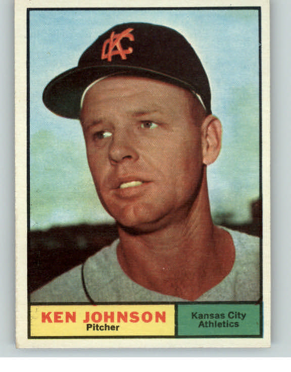 1961 Topps Baseball #024 Ken Johnson A's EX-MT/NR-MT 396104