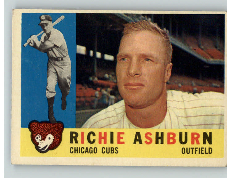 1960 Topps Baseball #305 Richie Ashburn Cubs VG-EX 396304