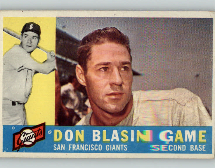 1960 Topps Baseball #397 Don Blasingame Giants EX-MT 396336