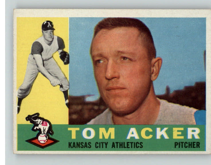 1960 Topps Baseball #274 Tom Acker A's EX-MT 396389