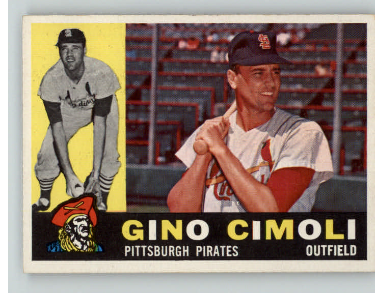 1960 Topps Baseball #058 Gino Cimoli Pirates EX-MT 396423