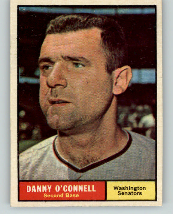 1961 Topps Baseball #318 Danny O'Connell Senators EX-MT/NR-MT 396630