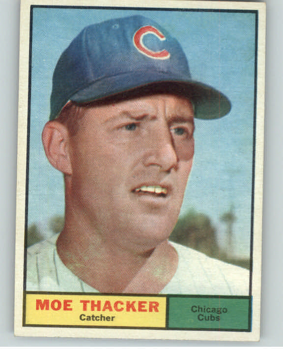 1961 Topps Baseball #012 Moe Thacker Cubs EX-MT/NR-MT 396789