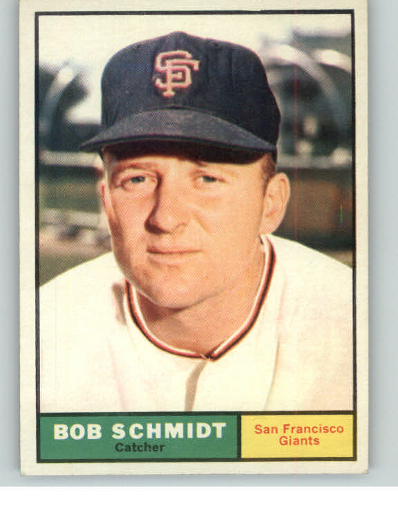1961 Topps Baseball #031 Bob Schmidt Giants EX-MT/NR-MT 396797