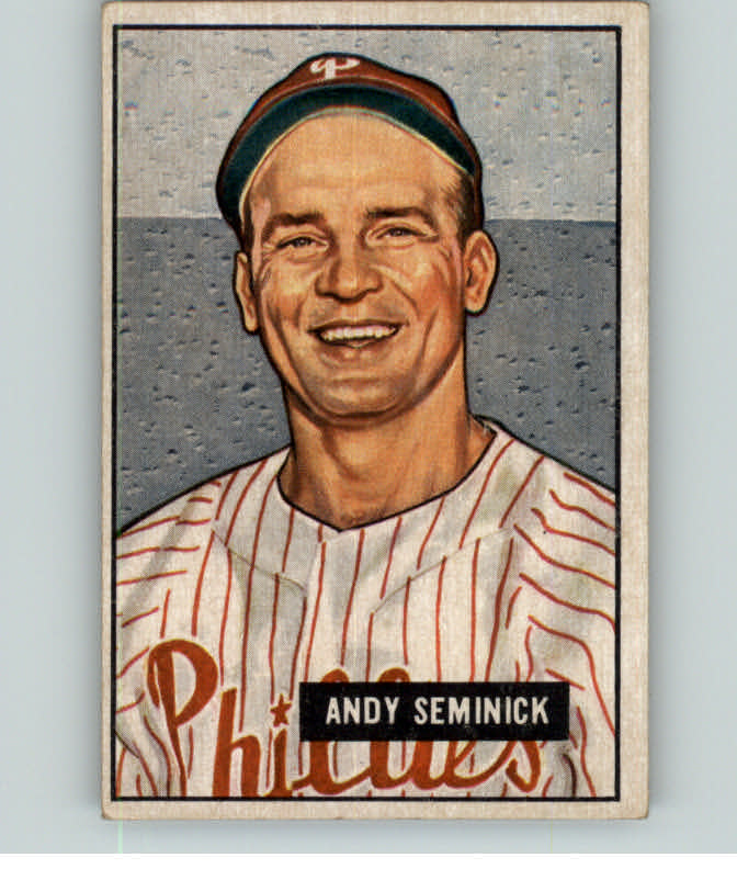 1951 Bowman Baseball #051 Andy Seminick Phillies VG-EX 396901