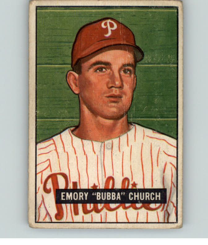 1951 Bowman Baseball #149 Bubba Church Phillies GD-VG 396953