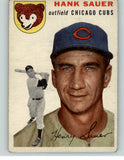 1954 Topps Baseball #004 Hank Sauer Cubs VG-EX 397041