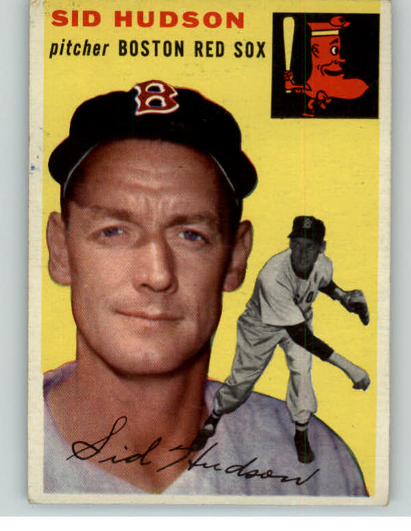 1954 Topps Baseball #093 Sid Hudson Red Sox EX 397102