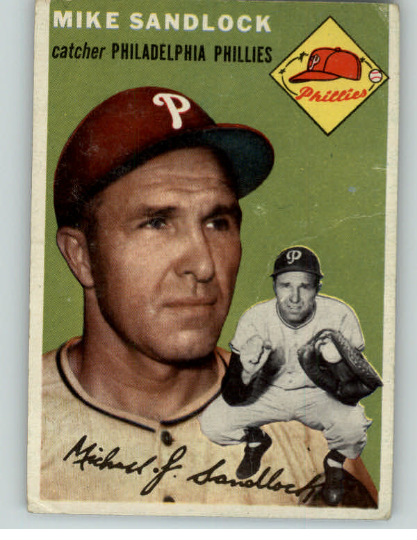 1954 Topps Baseball #104 Mike Sandlock Phillies GD-VG 397108