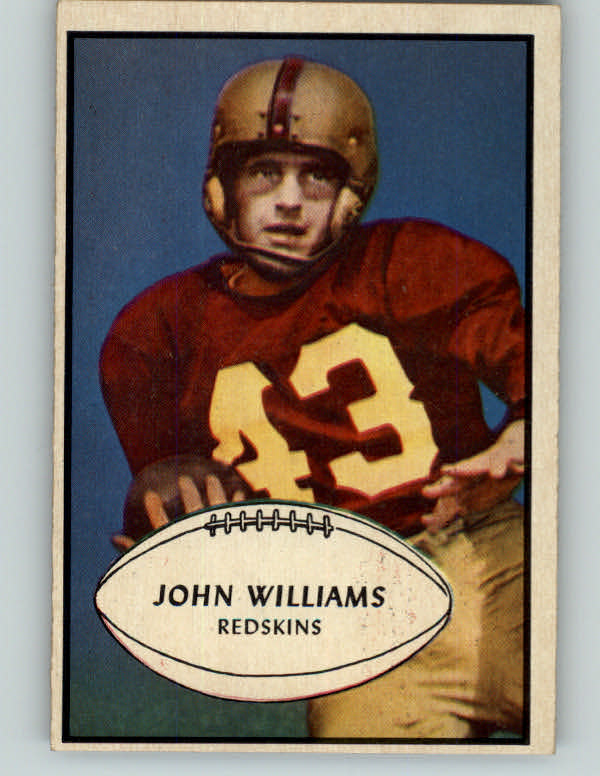 1953 Bowman Football #087 John Williams Washington EX-MT 397244