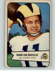 1954 Bowman Football #008 Norm Van Brocklin Rams EX-MT 397338