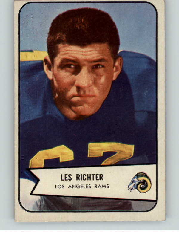 1954 Bowman Football #078 Les Richter Rams EX-MT 397378