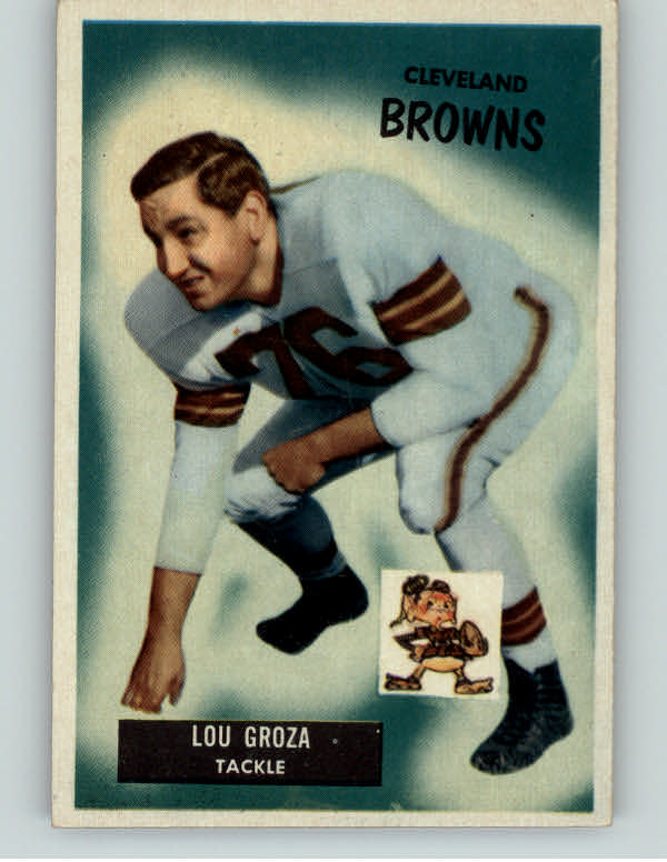 1955 Bowman Football #037 Lou Groza Browns EX-MT 397644