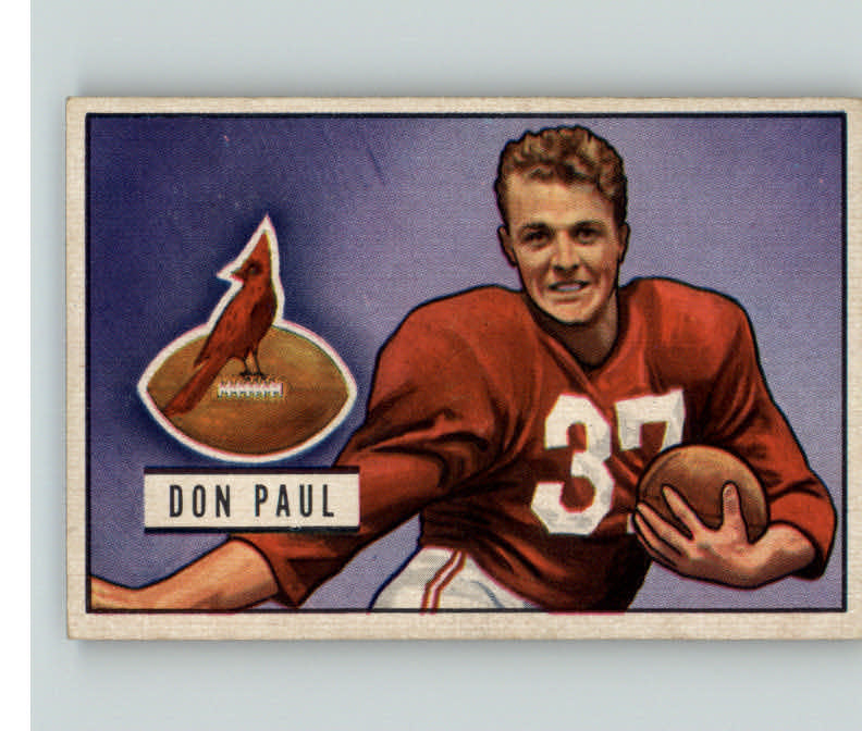 1951 Bowman Football #030 Don Paul Cardinals EX-MT 397735