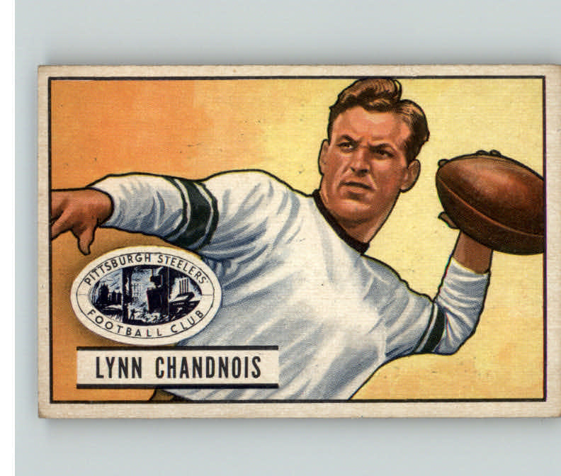 1951 Bowman Football #060 Lynn Chandnois Steelers EX-MT 397751