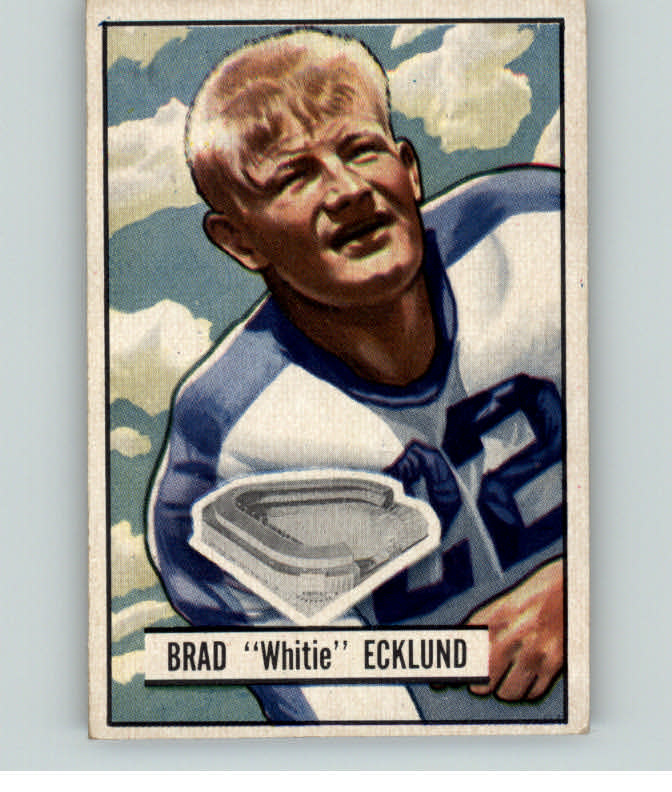 1951 Bowman Football #081 Brad Ecklund Yanks EX+/EX-MT 397760