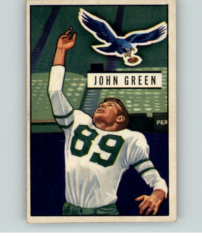 1951 Bowman Football #083 John Green Eagles EX-MT 397762